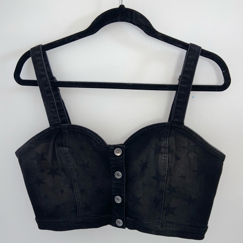 Kendall + Kylie Denim Star Top